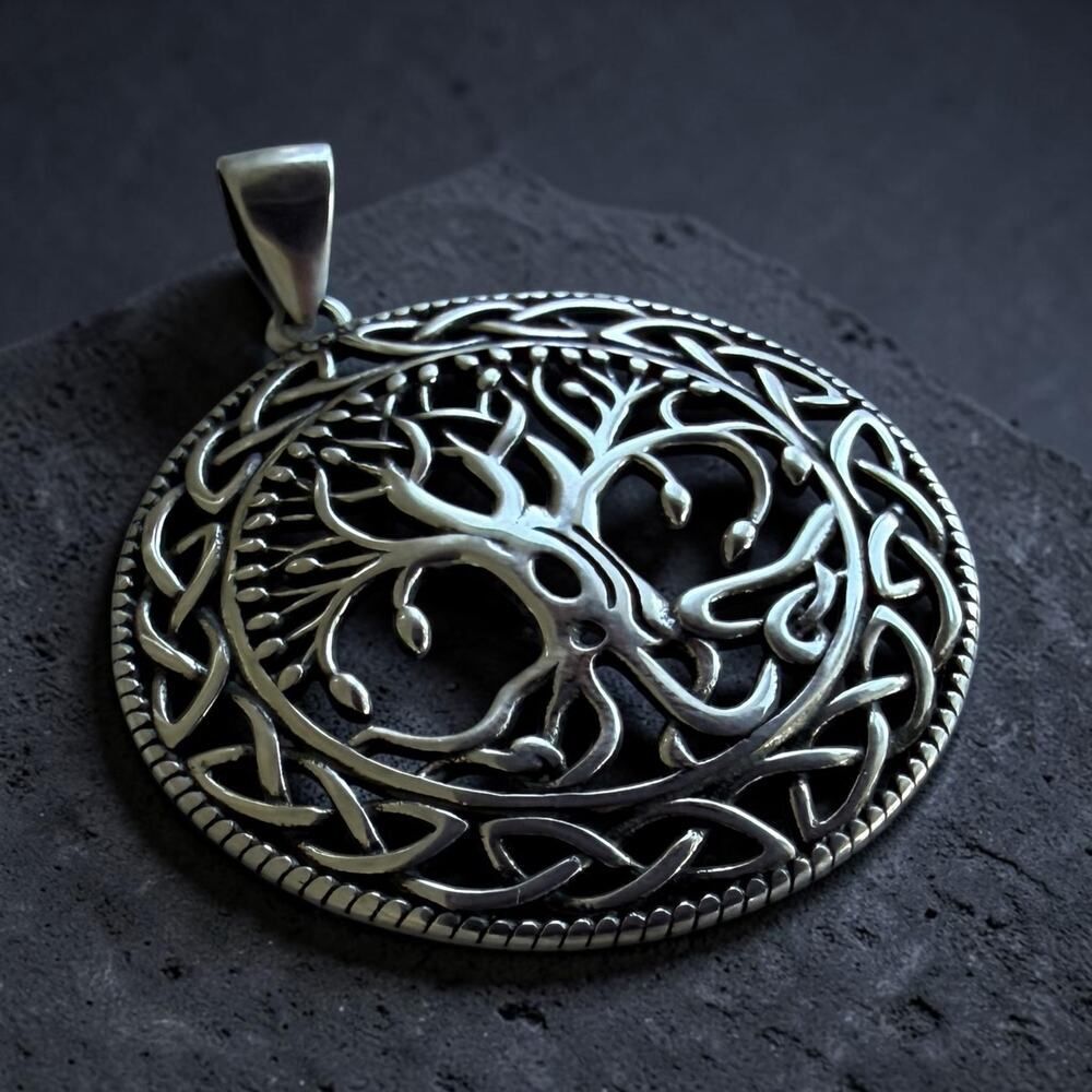 Sterling Silver Tree of Life Celtic Pendant